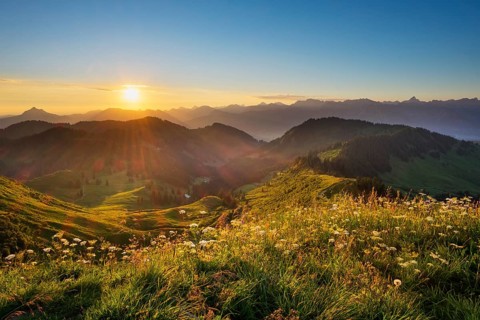 Sunrise at Riedberger Horn