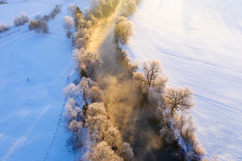 Loisach in winter