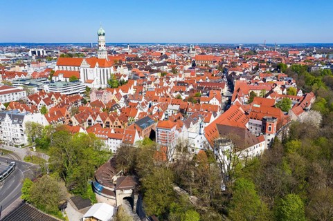 Red Gate and Basilica St. Ulrich and Afra