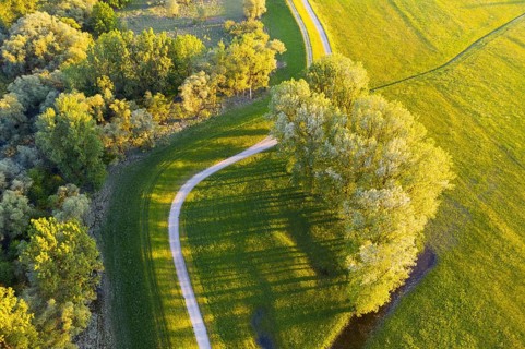 Path on dyke near Isar estuary