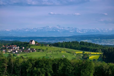 View of Castle Freudental on the Bodanruck