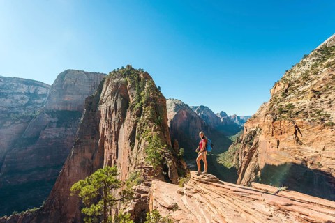 Hiker at Viewpoint