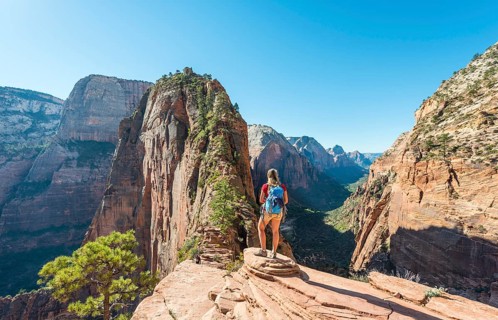 Hiker at Viewpoint