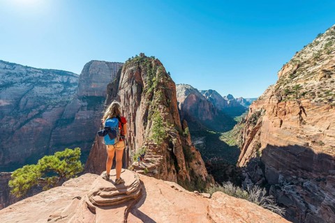 Hiker at Viewpoint