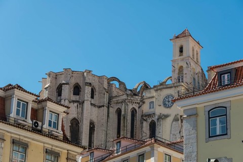 Destroyed church