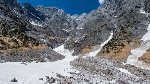 German Alps deepest snowfield