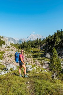 Hiker with rucksack