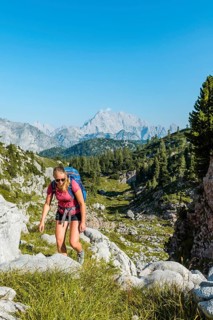 Hiker with rucksack