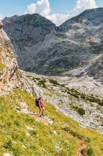 Hiker with rucksack