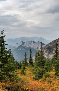 Striking mountain range