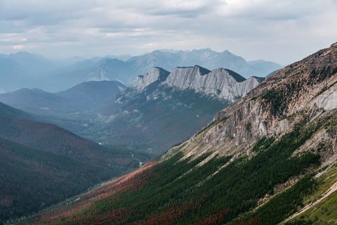 Striking mountain range