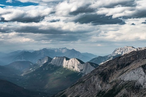 Striking mountain range