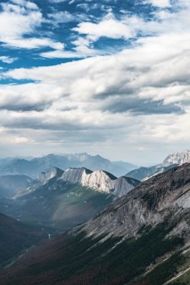 Striking mountain range