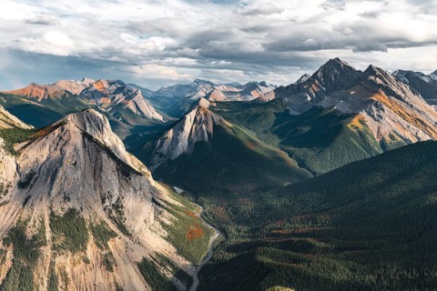 Panoramic view of mountain landscape
