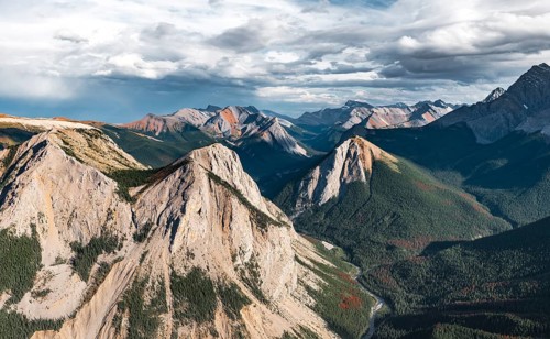Panoramic view of mountain landscape