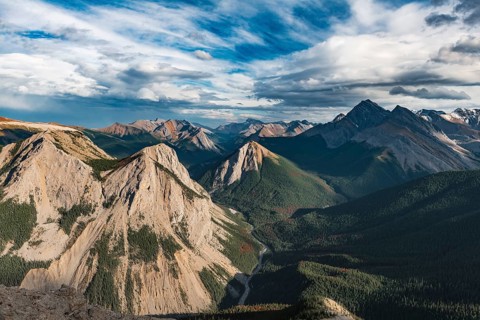 Panoramic view of mountain landscape