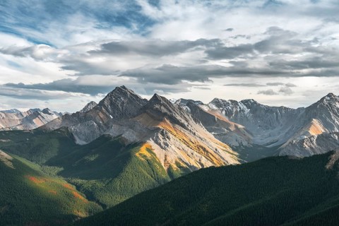 Panoramic view of mountain landscape