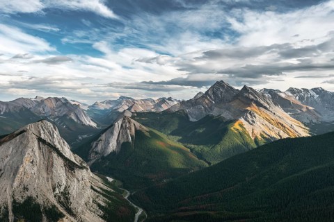 Panoramic view of mountain landscape