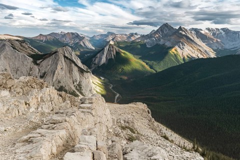 Panoramic view of mountain landscape