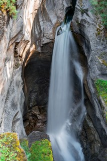 Waterfall in a gorge