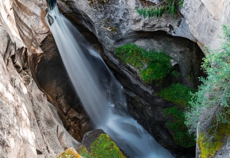 Waterfall in a gorge