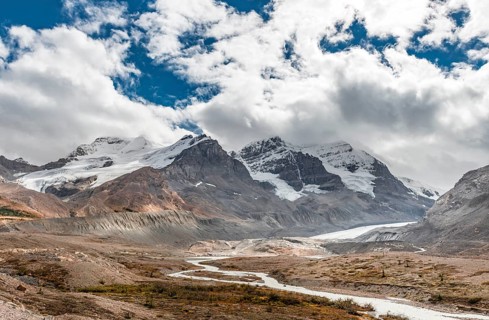 Glacier Valley of Mount Athabasca