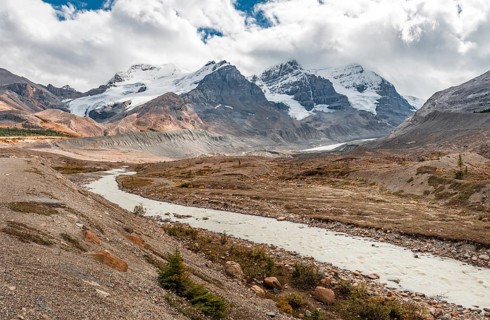 Glacier Valley of Mount Athabasca