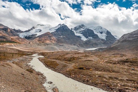 Glacier Valley of Mount Athabasca
