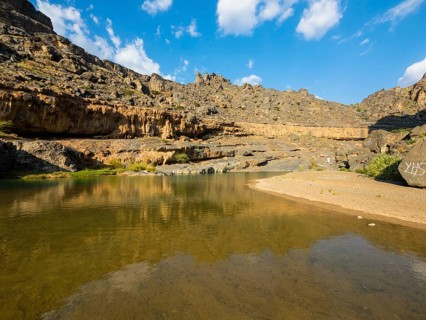 Clear water in Wadi Dam