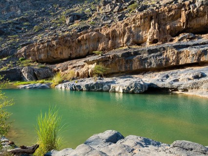 Clear water in Wadi Dam