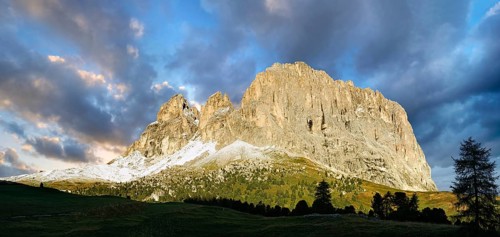 Sassolungo mountain range