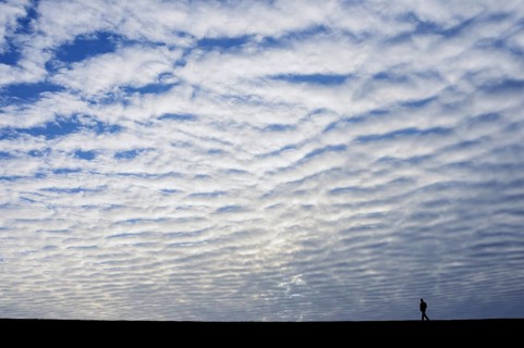 Stripy cloud formation