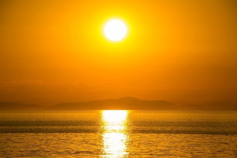 Sunset over Lake Malawi
