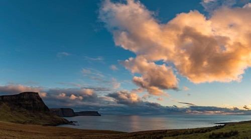West coast Isle of Sky with North Sea at sunset