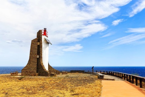 Solar-powered lighthouse at Cap Cerbere