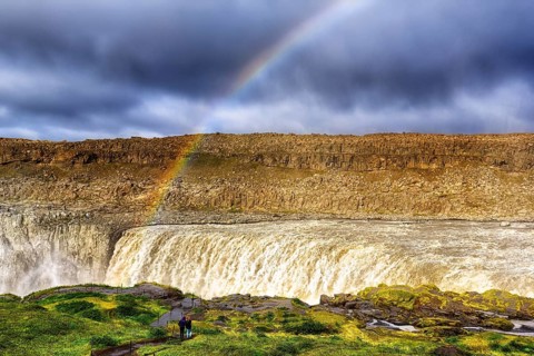 Rainbow over gorge