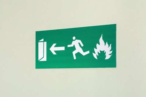 Emergency exit sign