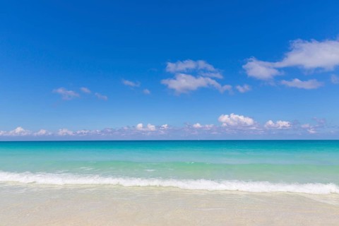 Turquoise water on the beach