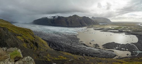 Glacier tongue of Vatnajokull Glacier
