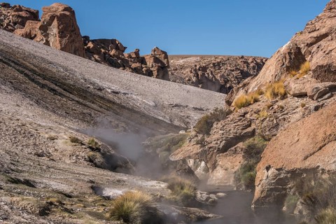 Steaming spring