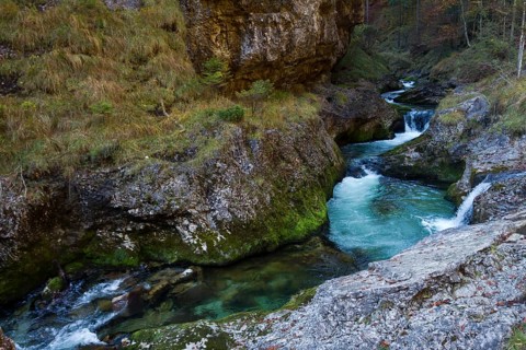 Weissbach flows through gorge
