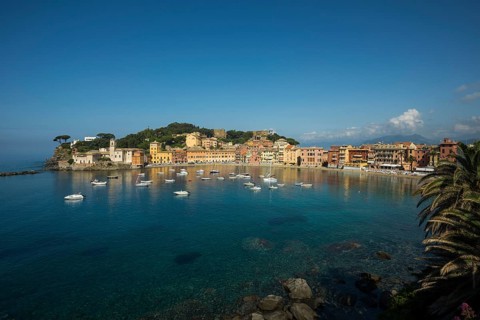 Townscape with harbour in Baia del Silenzio