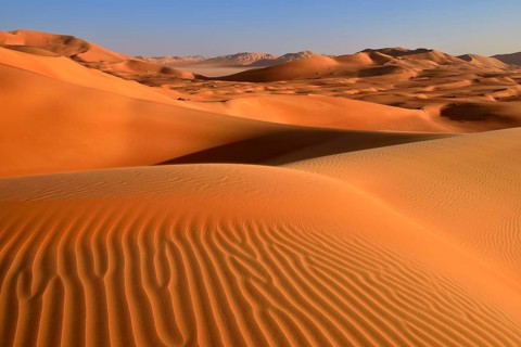 Sanddunes in the Rub al Khali desert