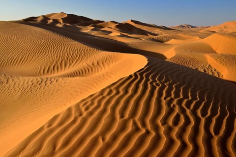 Sanddunes in the Rub al Khali desert