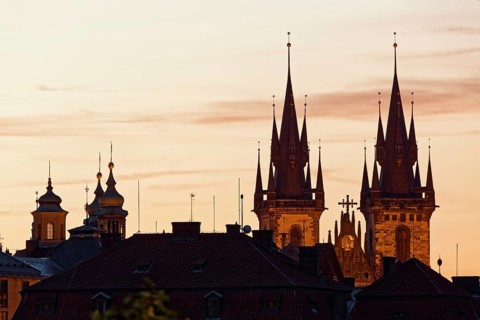 Tyn Cathedral at Dusk
