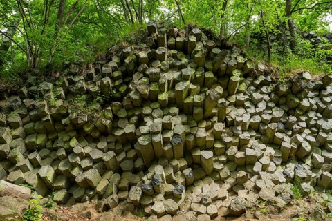 Basalt prisms