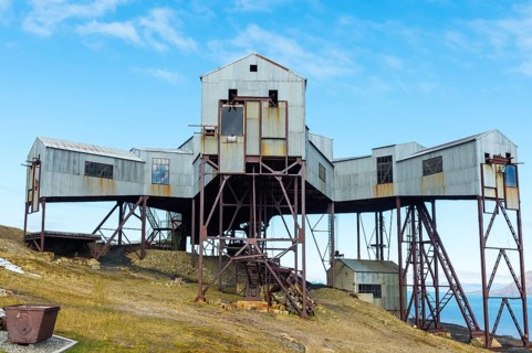 Old coal mine factory