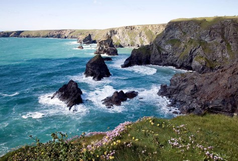 Cliff formation Bedruthan Steps