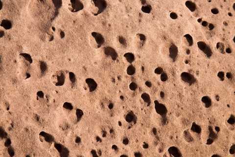Washed out sandstone