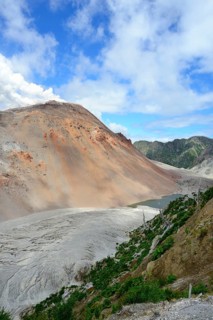 View into the caldera of the volcano Chaiten